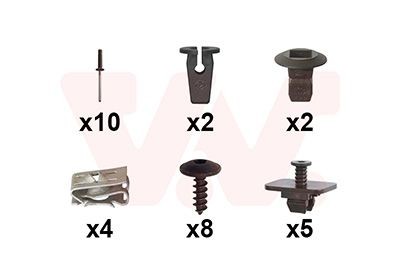 VAN WEZEL 5742793 Mounting Kit, bumper PASSAT 2.0 TSI 190 PS Petrol