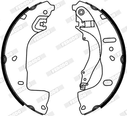 FERODO Brake Shoe Set Article number: FSB4333 cheaply