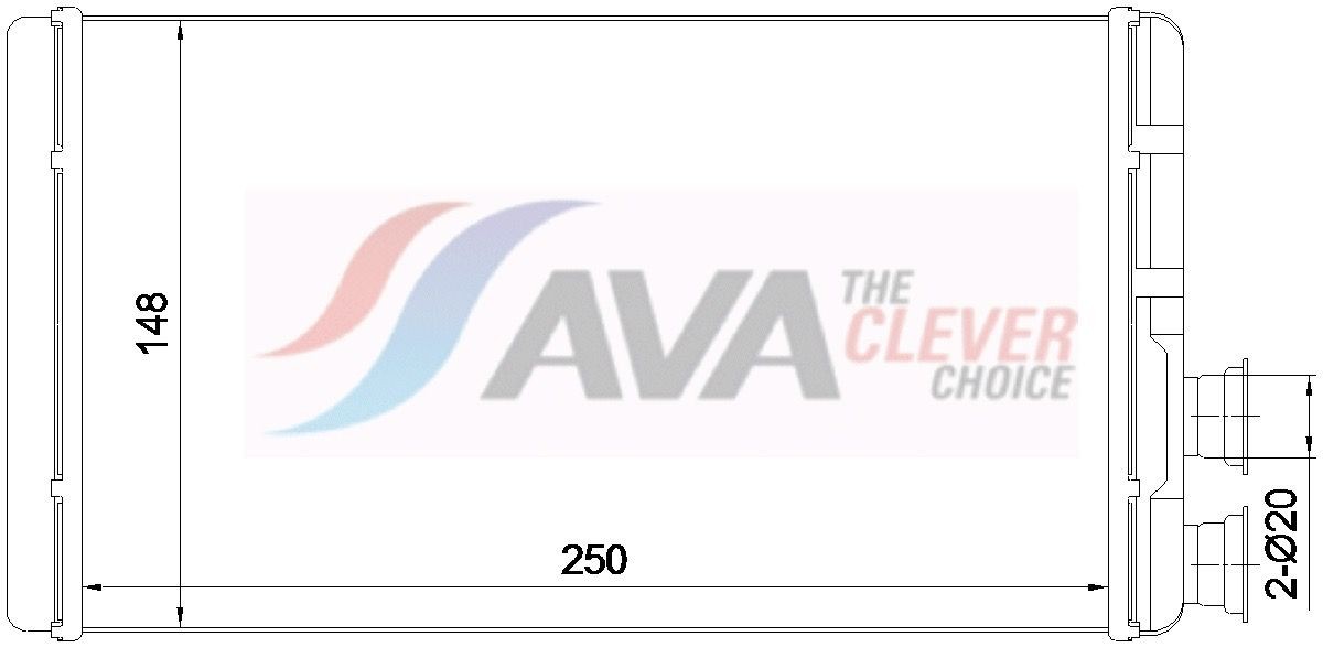 AVA COOLING SYSTEMS Heater matrix Article number: AI6469 cheaply