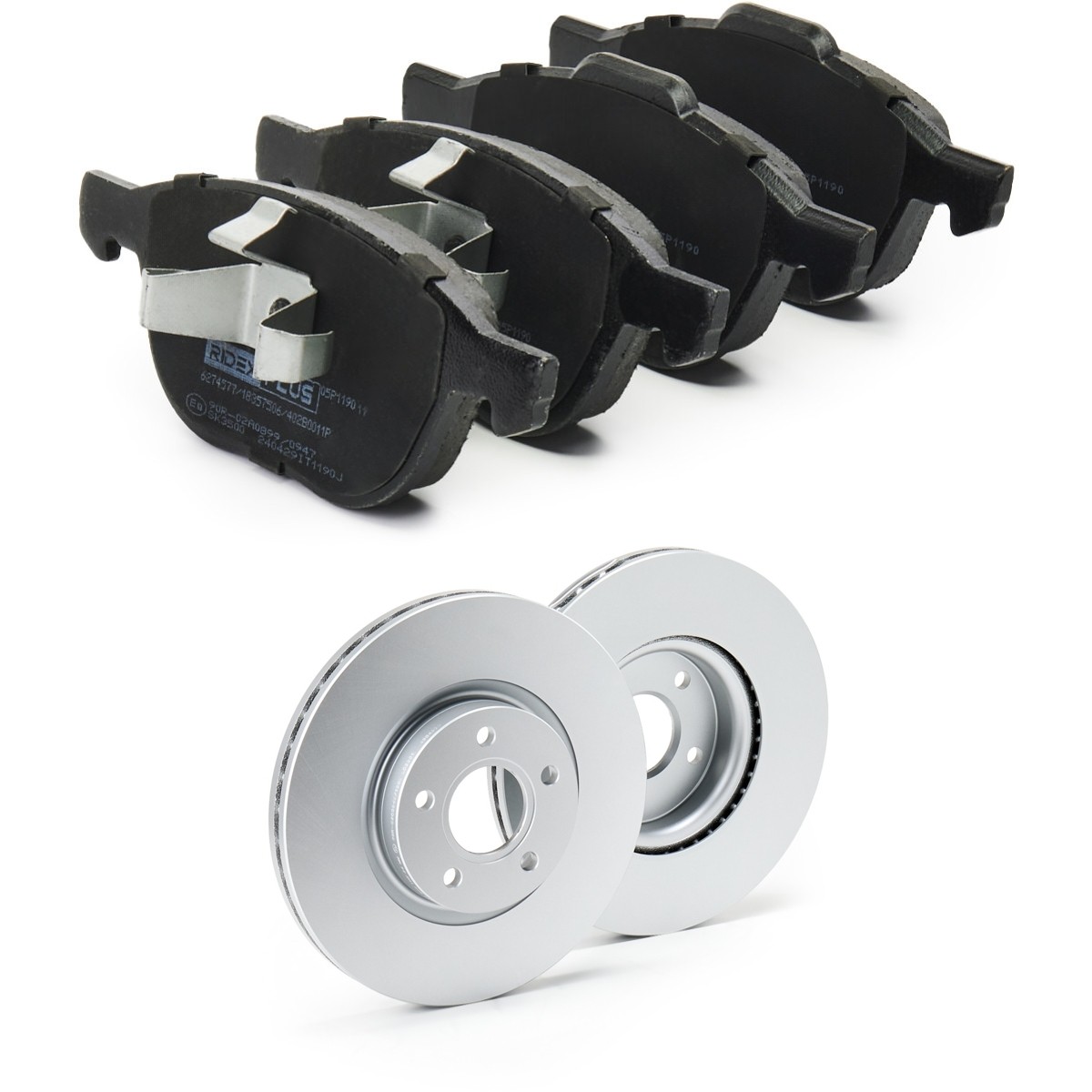 RIDEX PLUS Brake discs and pads set Article number: 3405B0062P cheaply