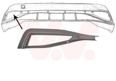 VAN WEZEL Bumper grill Article number: 5749596 cheaply
