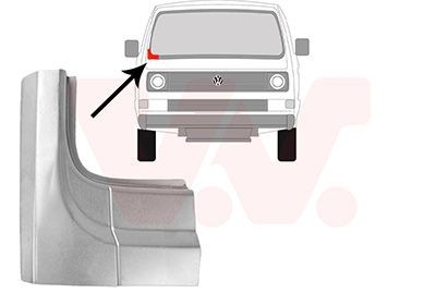 VAN WEZEL 5870152 Esiklaasiraam TRANSPORTER 1.6 TD Syncro 69 HP Diisel 1992