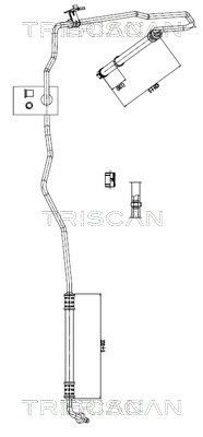 TRISCAN Hydraulic Hose, steering system Article number: 8516 16002 cheaply