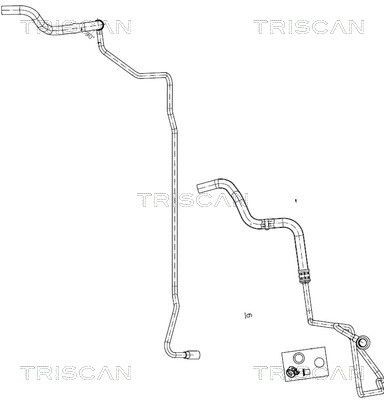 TRISCAN Hydraulic Hose, steering system Article number: 8516 29011 cheaply