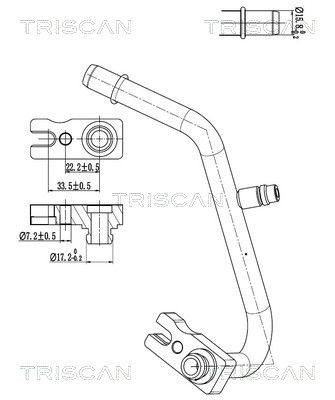 TRISCAN High- / Low Pressure Line, air conditioning Article number: 9010 15001 cheaply