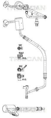 TRISCAN High- / Low Pressure Line, air conditioning Article number: 9010 16051 cheaply