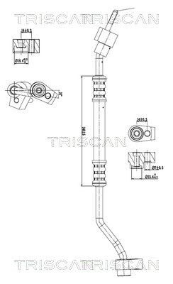 TRISCAN High- / Low Pressure Line, air conditioning Article number: 9010 16062 cheaply