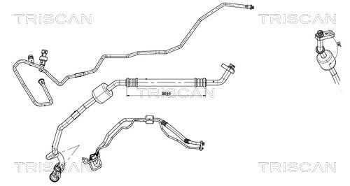 TRISCAN High- / Low Pressure Line, air conditioning Article number: 9010 24014 cheaply