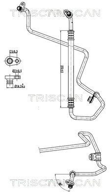 TRISCAN High- / Low Pressure Line, air conditioning Article number: 9010 28072 cheaply
