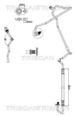 TRISCAN High- / Low Pressure Line, air conditioning Article number: 9010 28076 cheaply