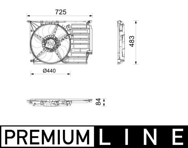 MAHLE ORIGINAL Radiaatori ventilaator Artikli number: CFF 677 000P soodsalt