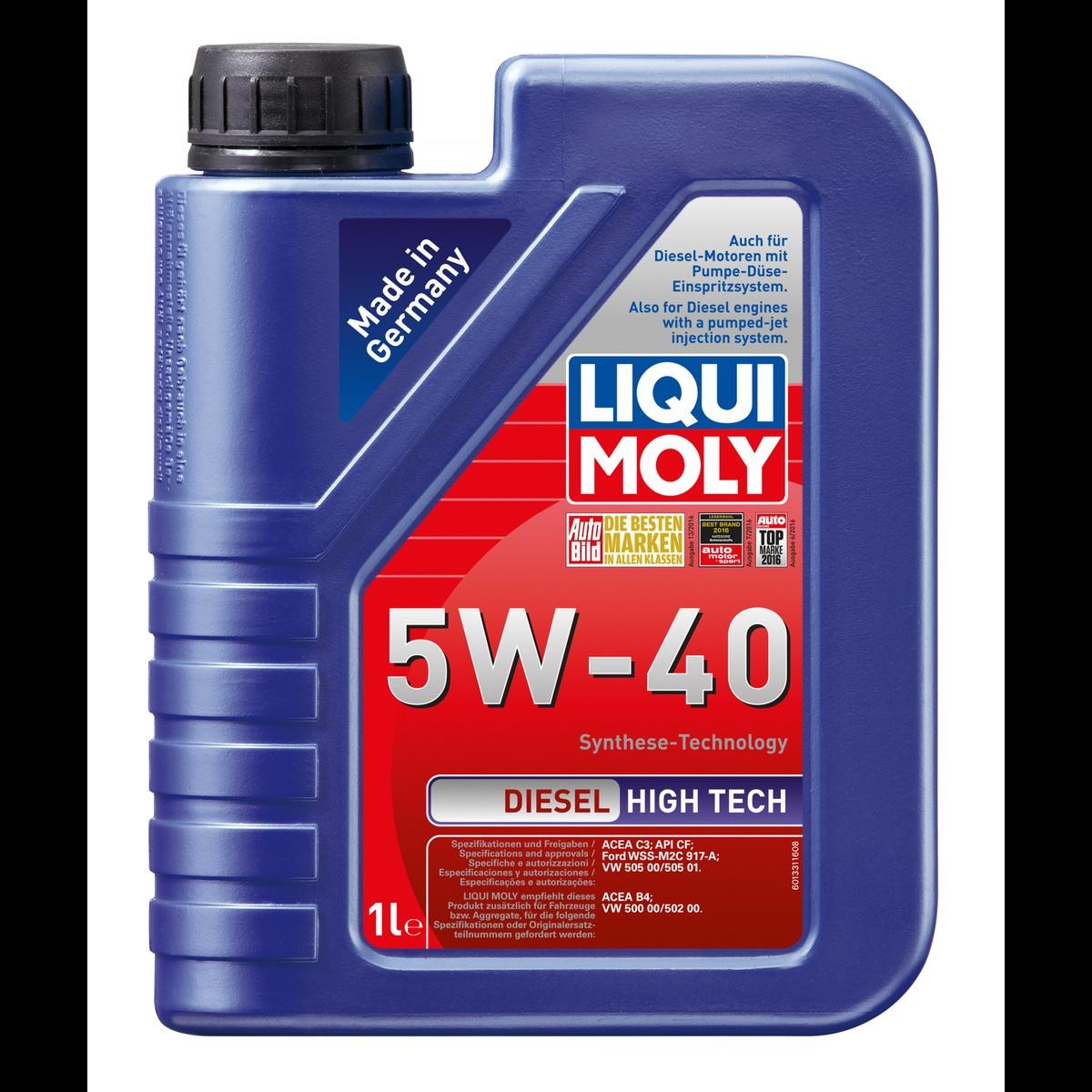 LIQUI MOLY Motorolie Diesel, High Tech Varenummer: 1331 billige