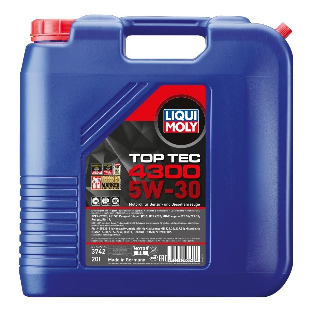 LIQUI MOLY Motorolie Top Tec, 4300 Varenummer: 3742 billige