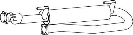 DINEX Front Silencer Article number: 74338 cheaply