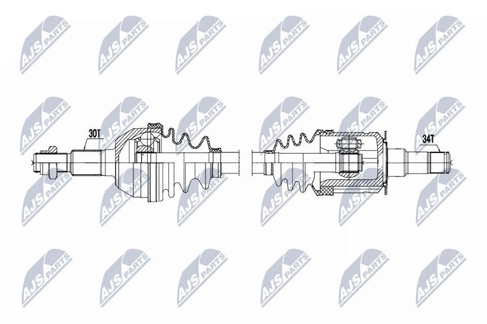 NTY Drive shaft Article number: NPW-CH-161 cheaply
