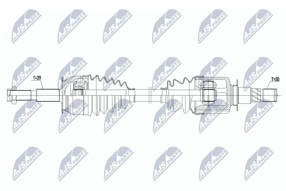 NTY Drive shaft Article number: NPW-NS-173 cheaply