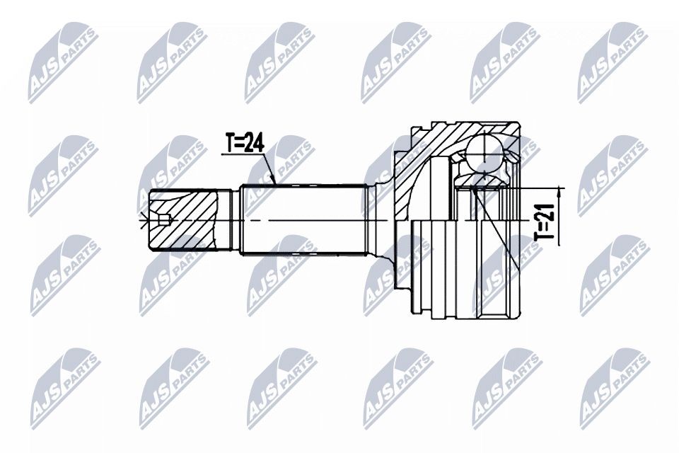 NTY Joint kit, drive shaft Article number: NPZ-CT-026 cheaply