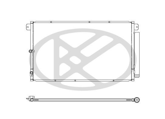 KOYORAD Air conditioning condenser Article number: CD010253M0A cheaply