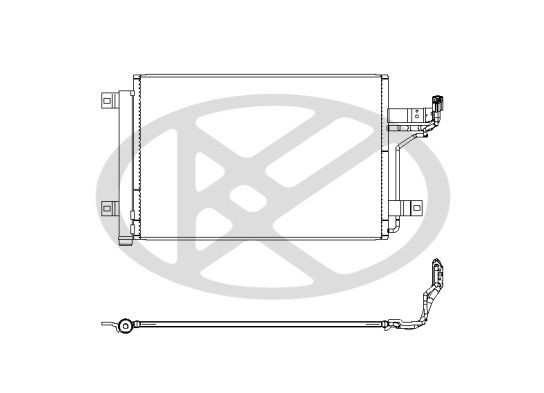 KOYORAD Air conditioning condenser Article number: CD061375 cheaply