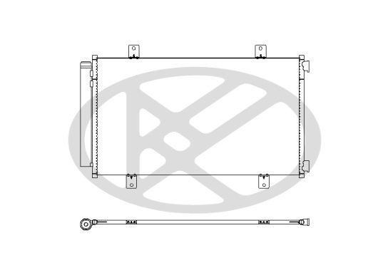 KOYORAD Air conditioning condenser Article number: CD101463 cheaply