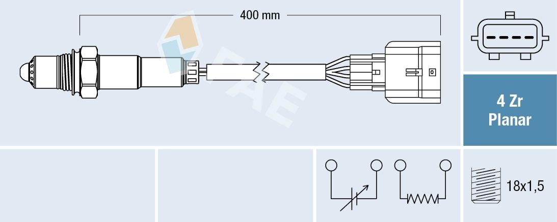 FAE 35910 Temperature Switch, coolant warning lamp DELTA 1.9 TD 90 PS Diesel 1999
