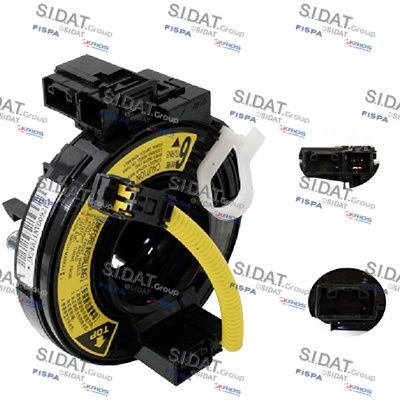 SIDAT 431043A2 Clockspring, airbag SIRION 1.0 (M300) 70 PS Petrol