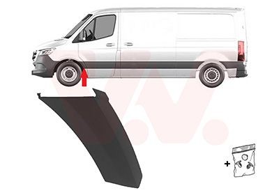 VAN WEZEL Trim / Protective Strip, mudguard Article number: 2973401 cheaply