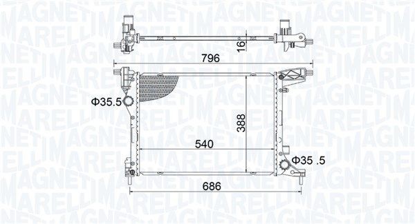 MAGNETI MARELLI Water pump Article number: 352316171537 cheaply