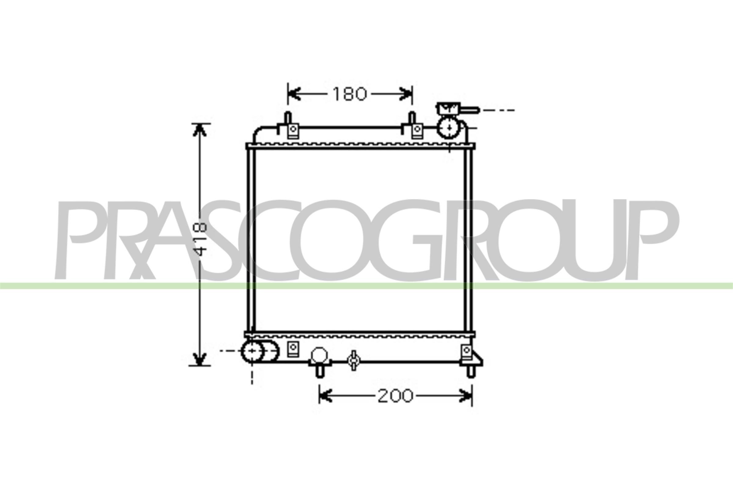 PRASCO Fan, radiator Article number: HD828F001 cheaply