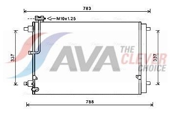 AVA COOLING SYSTEMS Kondensatorius, oro kondicionierius prekės numeris: AI5106 nebrangu
