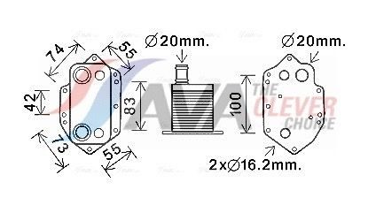 AVA COOLING SYSTEMS Fordamper aircondition Varenummer: AIV145 billige