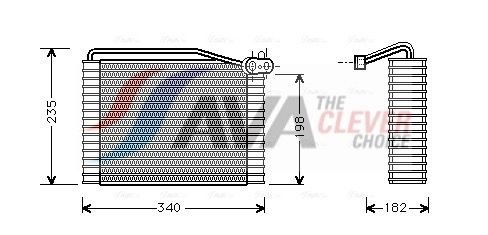 AVA COOLING SYSTEMS Air conditioning evaporator Article number: AIV149 cheaply