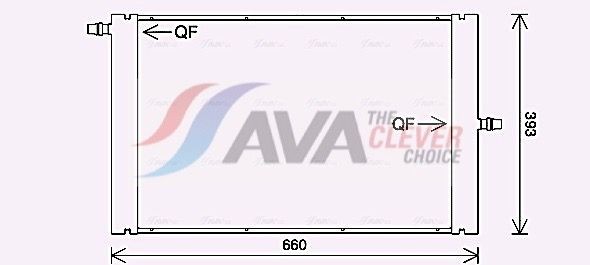 AVA COOLING SYSTEMS Engine radiator Article number: AU2122 cheaply