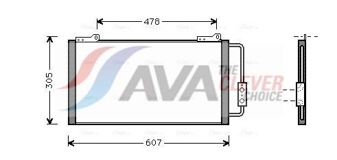 AVA COOLING SYSTEMS Air conditioning condenser Article number: AU5139 cheaply