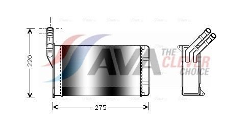 AVA COOLING SYSTEMS Kondensaator, kliimaseade Artikli number: AU5140 soodsalt