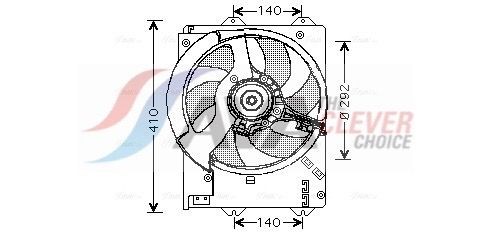 AVA COOLING SYSTEMS Fan, radiator Article number: AU7501 cheaply