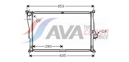AVA COOLING SYSTEMS Engine radiator Article number: BW2335 cheaply