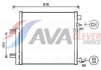 AVA COOLING SYSTEMS Radiatorius, variklio aušinimas prekės numeris: CN2001 nebrangu