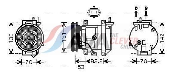 AVA COOLING SYSTEMS Engine radiator Article number: CN2010 cheaply