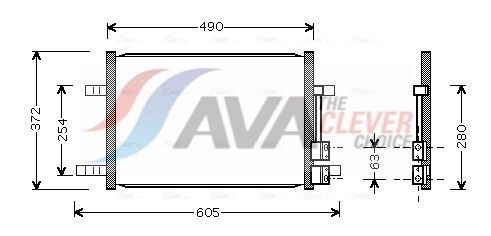 AVA COOLING SYSTEMS Интеркулер артикулен номер: CN4130 евтино