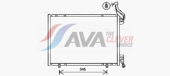 AVA COOLING SYSTEMS Air conditioning condenser Article number: CN5095 cheaply