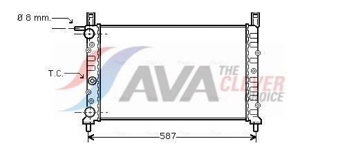AVA COOLING SYSTEMS Air conditioning evaporator Article number: CNV016 cheaply