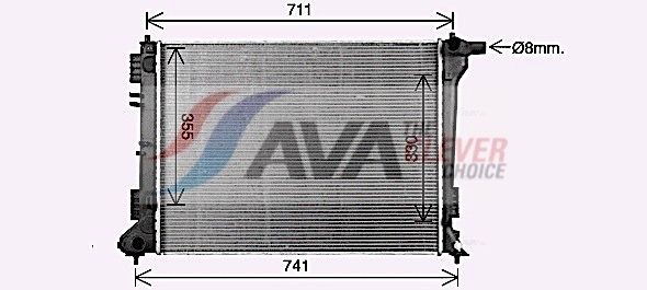 AVA COOLING SYSTEMS Air conditioning condenser Article number: DU5056 cheaply