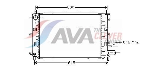 AVA COOLING SYSTEMS Air conditioning condenser Article number: DW5032 cheaply
