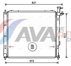 AVA COOLING SYSTEMS Heater matrix Article number: DW6026 cheaply