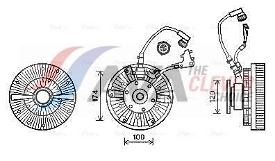 AVA COOLING SYSTEMS Engine radiator Article number: FD2112 cheaply