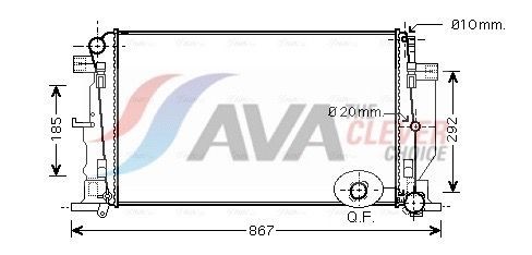 AVA COOLING SYSTEMS Kondensaator, kliimaseade Artikli number: FD5175 soodsalt