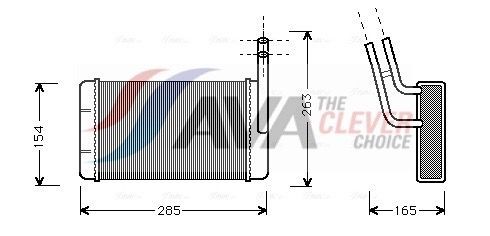AVA COOLING SYSTEMS Heater matrix Article number: FD6163 cheaply