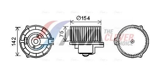 AVA COOLING SYSTEMS Fan, radiator Article number: FD7527 cheaply