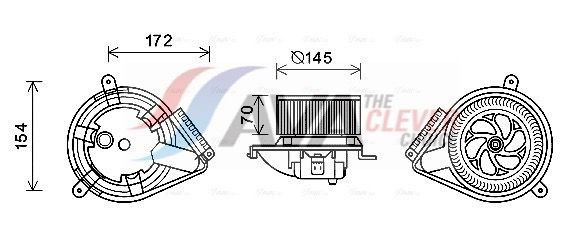 AVA COOLING SYSTEMS Fan, radiator Article number: FD7533 cheaply